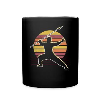 Wushu Spieler Geschenk - Tasse einfarbig - Schwarz - Vorne