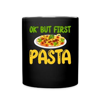 Pasta Lover Gifts - Tasse einfarbig - Schwarz - Vorne