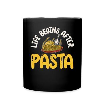 Pasta Lover Gifts - Full Colour Mug - black - Front