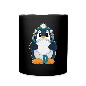 Penguin Doctor Stethoscope - Full Colour Mug - black - Front