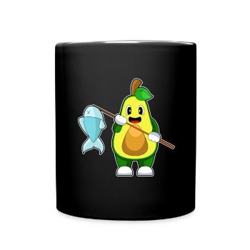 Pêche au poisson pêcheur avocat - Mug uni - noir - Devant