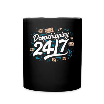 Dropshipping-Geschäft E-Commerce-Unternehmer - Tasse einfarbig - Schwarz - Vorne