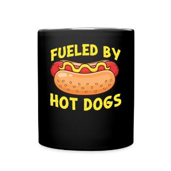 Hot Dog Adulte Alimenté Par Les Hot-Dogs - Mug uni - noir - Devant