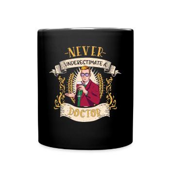 Arzt Medizinischer Fachmann Lustiges Geschenk - Tasse einfarbig - Schwarz - Vorne
