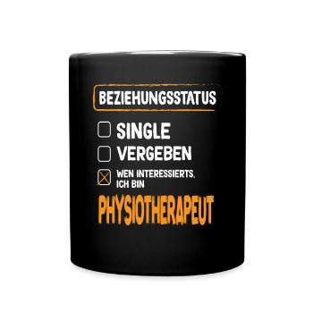 Physiotherapist Relationship Status Physiotherapy - Full Colour Mug - black - Front