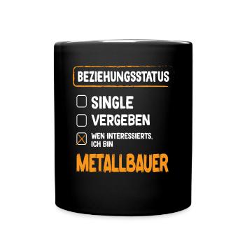 Statut de la relation de métallurgiste Métallurgiste Construction métallique - Mug uni - noir - Devant
