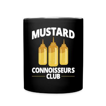 Senf Mustard - Tasse einfarbig - Schwarz - Vorne