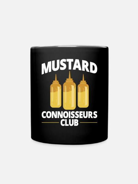 Senf Mustard - Tasse einfarbig - Schwarz