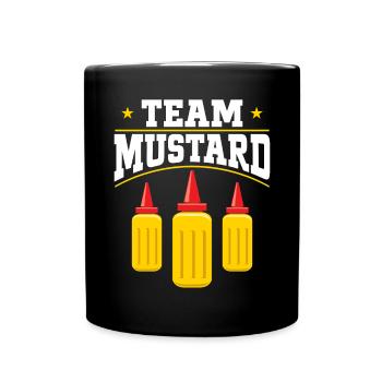 Senf Mustard - Tasse einfarbig - Schwarz - Vorne