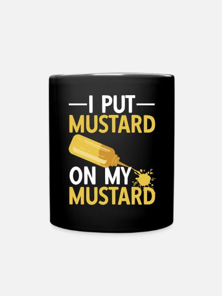 Senf Mustard - Tasse einfarbig - Schwarz