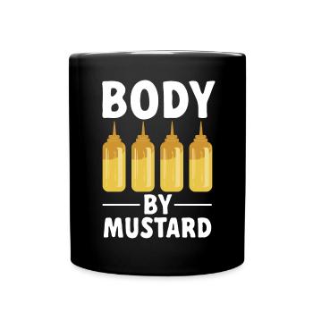 Senf Mustard - Tasse einfarbig - Schwarz - Vorne