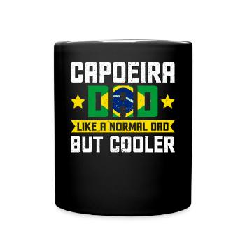 Capoeira Dad comme un papa normal mais plus cool - Mug uni - noir - Devant