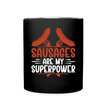 Sausage Lover - Full Colour Mug - black - Front