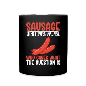 Sausage Lover - Full Colour Mug - black - Front