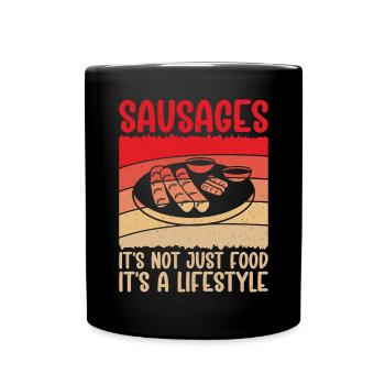 Sausage Lover - Full Colour Mug - black - Front