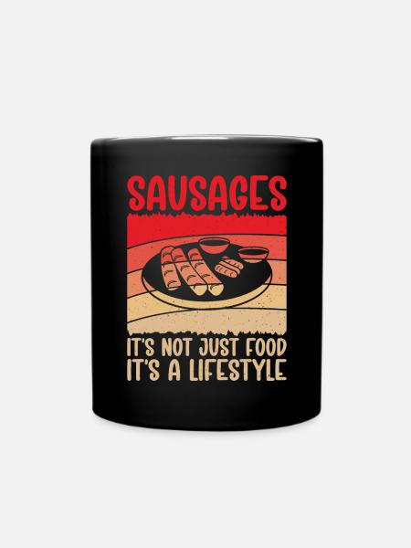Sausage Lover - Tasse einfarbig - Schwarz