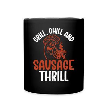 Sausage Lover - Full Colour Mug - black - Front