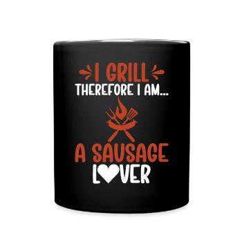 Sausage Lover - Full Colour Mug - black - Front