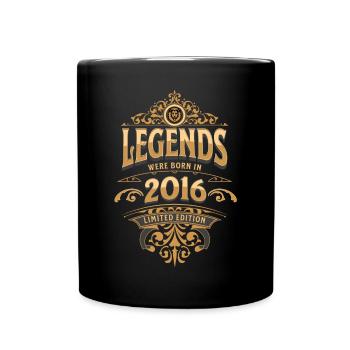 2016 Legend Birthday 2016 Year of birth - Full Colour Mug - black - Front