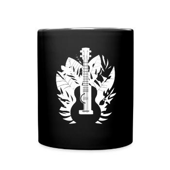 Ukulele Cartoon Look - Full Colour Mug - black - Front