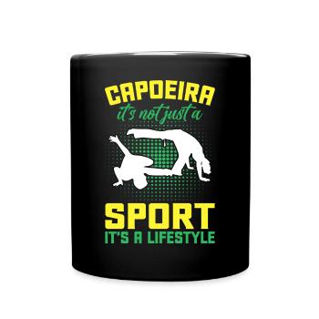 La capoeira, ce n’est pas seulement un sport, c’est un style de vie - Mug uni - noir - Devant