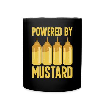 Senf Mustard - Tasse einfarbig - Schwarz - Vorne