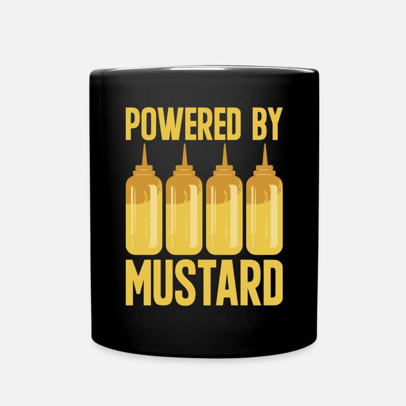Senf Mustard - Tasse einfarbig - Schwarz