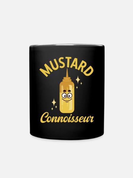 Senf Mustard - Tasse einfarbig - Schwarz