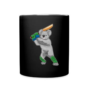 Koala Cricket Cricket Bats - Full Colour Mug - black - Front