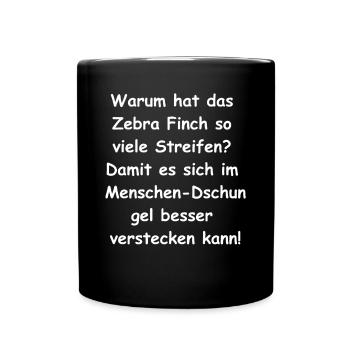 Cache-cache du cadeau - Mug uni - noir - Devant