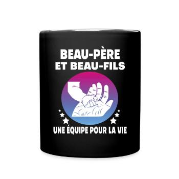 Father-in-law and son-in-law Father's Day stepdad - Full Colour Mug - black - Front