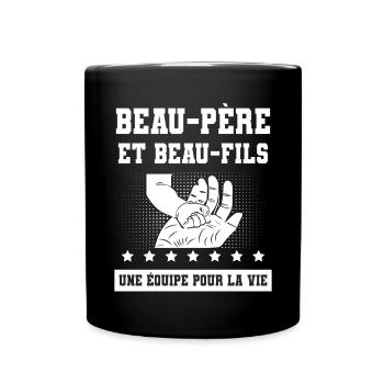 Stepfather and stepson Stepdad Hand - Full Colour Mug - black - Front