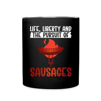 Sausage Lover - Full Colour Mug - black - Front