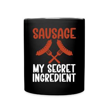 Sausage Lover - Full Colour Mug - black - Front