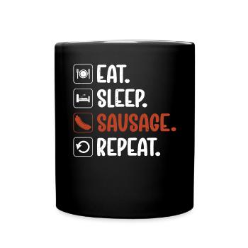 Sausage Lover - Full Colour Mug - black - Front