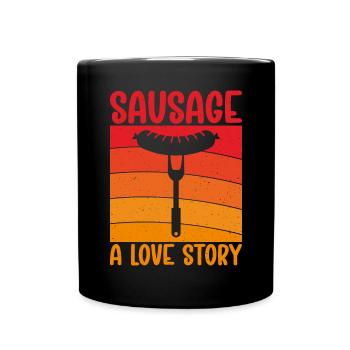 Sausage Lover - Full Colour Mug - black - Front