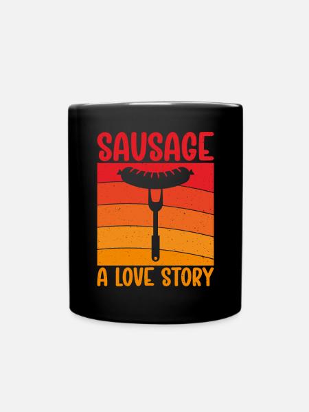 Sausage Lover - Tasse einfarbig - Schwarz