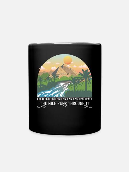 Die Läufe durch ihn - Tasse einfarbig - Schwarz