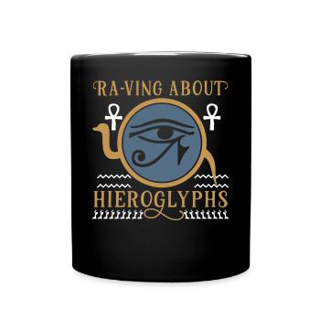 Tout ce qui brille, c’est un hiéroglyphe - Mug uni - noir - Devant
