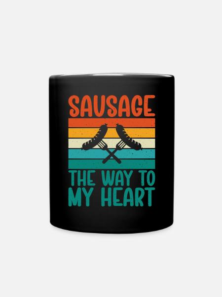 Sausage Lover - Tasse einfarbig - Schwarz