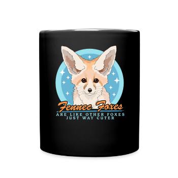 Fennec Renards Cadeaux Renards du Désert - Mug uni - noir - Devant