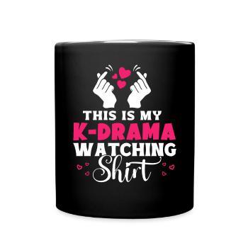 Fan d’amant de K-Drama Korean Drama Merch - Mug uni - noir - Devant