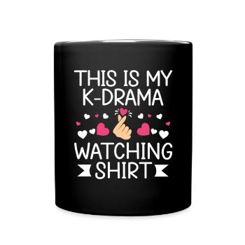 Korean Drama Merch K-Drama Lover Fan - Full Colour Mug - black - Front