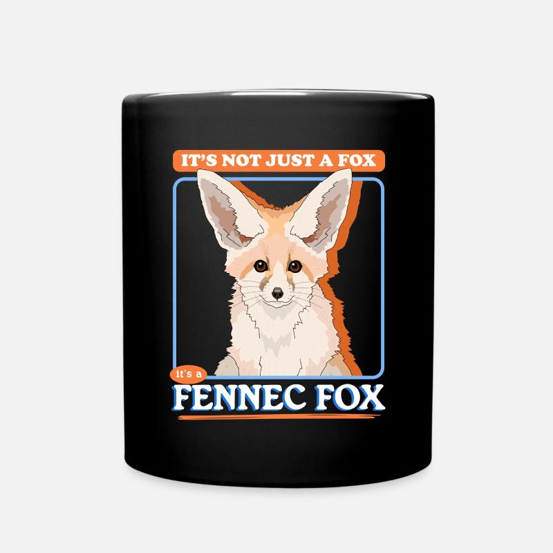 Fennek Fuchs | süße Wüstenfüchse Geschenke - Tasse einfarbig - Schwarz