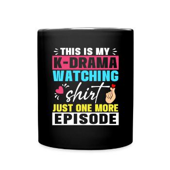 Korean Drama Merch K-Drama Lover Fan - Full Colour Mug - black - Front