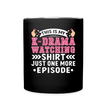 Fan d’amant de K-Drama Korean Drama Merch - Mug uni - noir - Devant