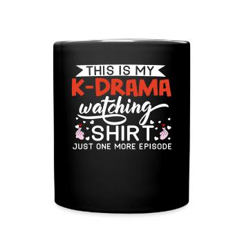 Korean Drama Merch K-Drama Lover Fan - Full Colour Mug - black - Front