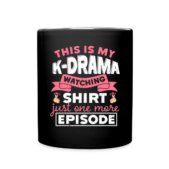 Korean Drama Merch K-Drama Lover Fan - Full Colour Mug - black - Front