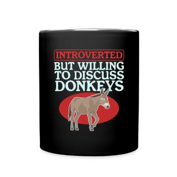 Donkey Donkey Lover Donkey Owner Gift - Full Colour Mug - black - Front