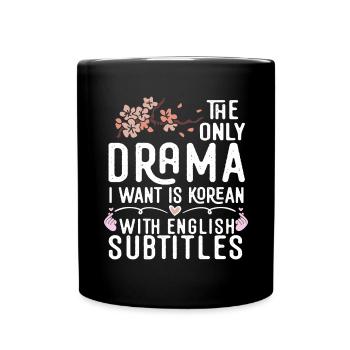 Korean Drama Merch K-Drama Lover Fan - Full Colour Mug - black - Front